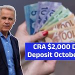 CRA $2,000 Direct Deposit October 2025